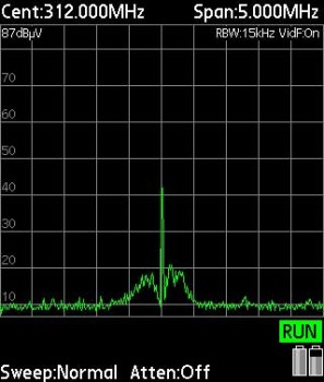 Scan at 312MHz